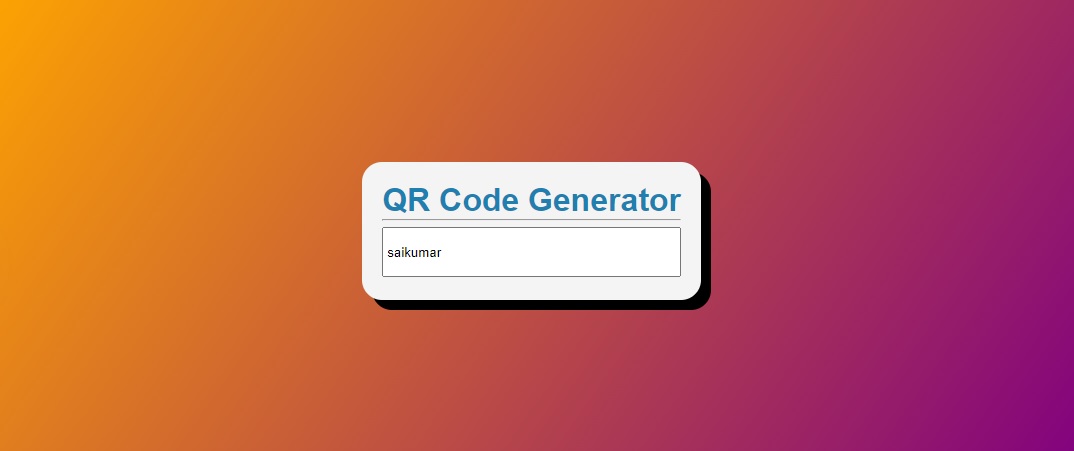 QR Code generator